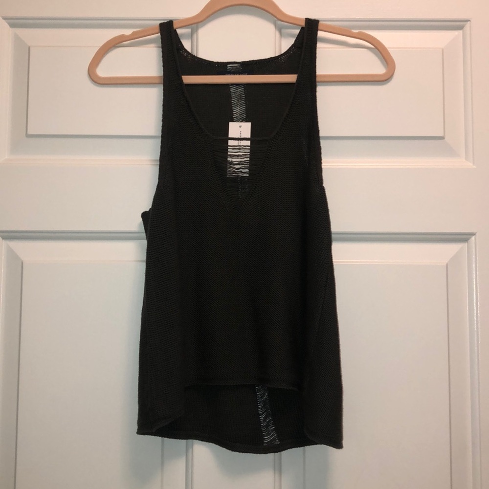 american eagle sweater tank top